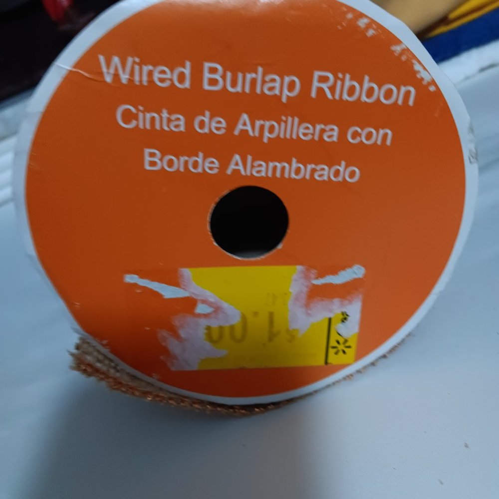 Fall Burlap Ribbon - Picture 2 of 2